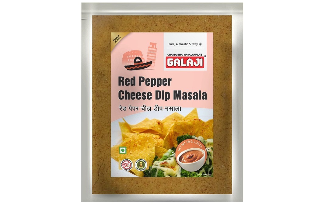Galaji Red Pepper Cheese Dip Masala   Pack  50 grams